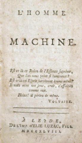 Inspiré par le concept d'"animal-machine" formulé un siècle plus tôt par René Descartes dans …