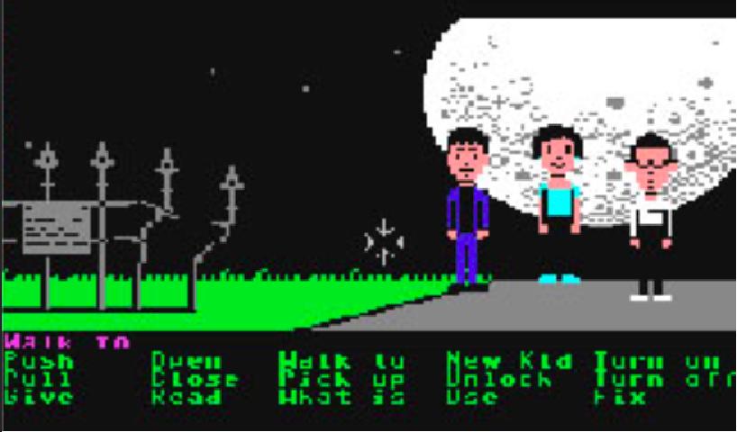 SCUMM-VM pour «Script Creation Utility for Maniac Mansion Virtual Machine»
et l’invention du «point …