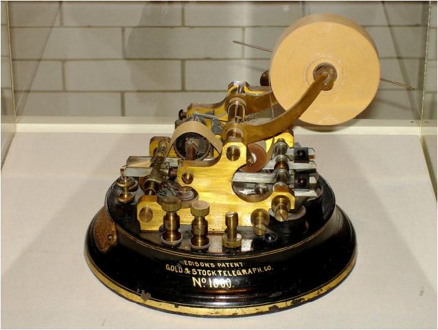 Le Stock Ticker est un perfectionnement du télégraphe électromécanique inventé en 1867 aux …